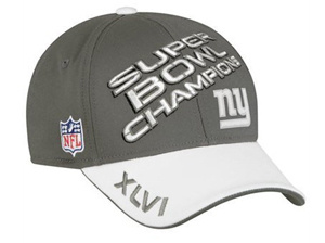 NFL lippis New York Giants 2012 Super Bowl Champion UUSI!