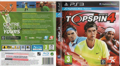 TOP SPIN 4	(4 163)	k		PS3			tennis