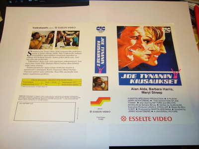 Vhs kansipaperi Fix  JOE TYNANIN KIUSAUKSET  (Sis.postikulu)