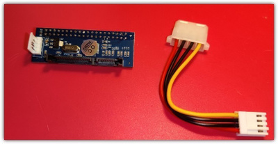 SATA-IDE -adapteri - SATA-levy 40-pin IDE-emolevyyn #31641