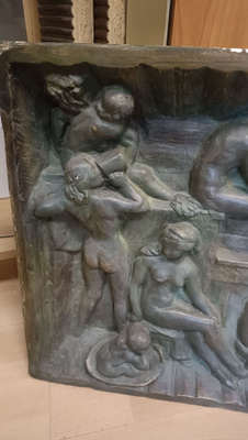 Suomalainen Kipsi Reliefi Saunassa