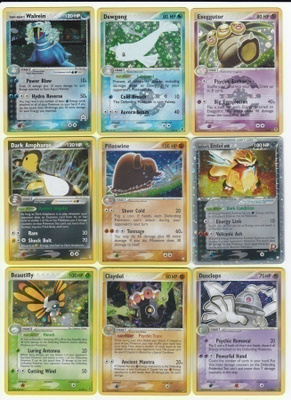 Harvinaisia Pokemon-kortteja (Holo, EX, Full Art, Promo YMS)