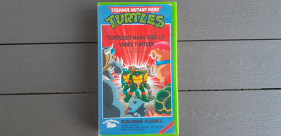 VHS: Teenage Mutant Hero Turtles 7 - Turtlesit Maan Sisällä)