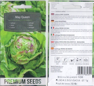 Lehtisalaatti 'May Queen' siemenet #