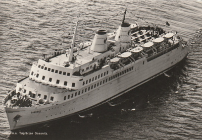 LAIVAKORTTI - M/S TÅGFÄRJAN SASSNITZ