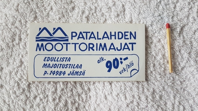 PATALAHDEN MOOTTORIMAJAT JÄMSÄ VANHA TARRA