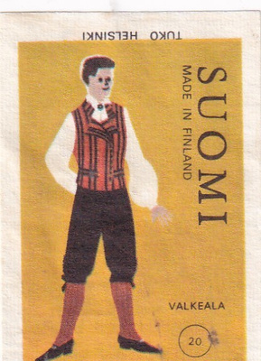 Valkeala 20 ,  Kansallispuku mies    b575