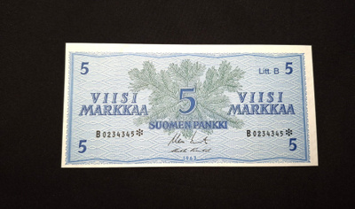 *Tähti* 5Markkaa 1963 Kunto 9-10