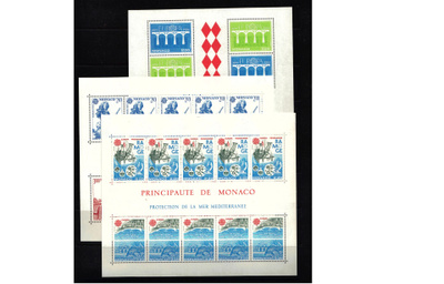 Monaco 1984-86 Europa-blokit **