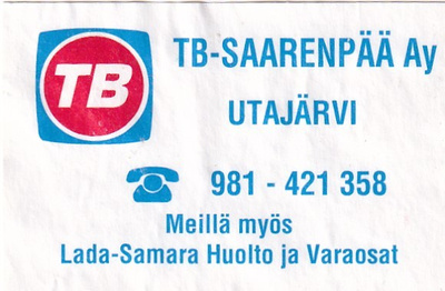 Utajärvi, TB - Saarenpää Ay   8/6
