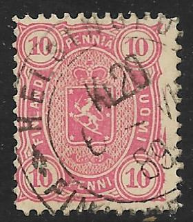 Nelilukuiset 1885 10p (LAPE 21) O