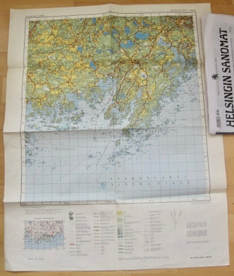 VANHA Kartta Espoo 1963