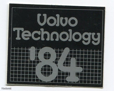 Retro - Vanha tarra - Volvo Technology '84