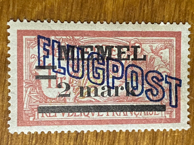 SAKSA 1921 MEMEL LENTOPOSTI**