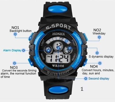 400 .. Mens / Womens Sports Digital LED Quartz .. Rannekello
