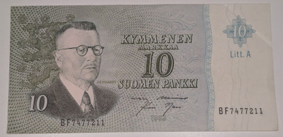 10 Markkaa 1963 Litt. A BF7477211