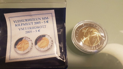 5 euro Yleisurheilun MM-kilpailut 2005