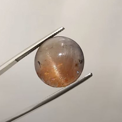 Ioliitti kissansilmä 14.66 ct pyöreä 17 x 7 mm harvinainen