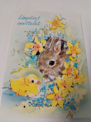 Onnittelu kortti,kulkematon.