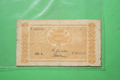 5 Markkaa 1945