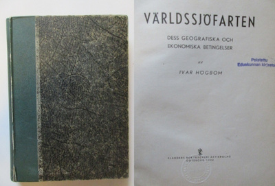 Världssjöfarten 1934  Eduskunnan kirjasto