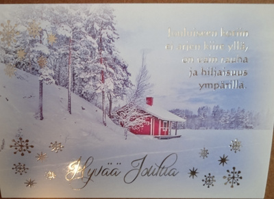 NO 8 -  HYVÄÄ JOULUA - jokaiseen kotiin  ei arjen kiire yllä