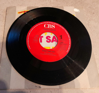 TRANCE DANCE Don't say go/Sexual thing CBS 651103 7 1987