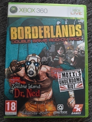 Borderlands Double game add-on pack Xbox 360 peli priima