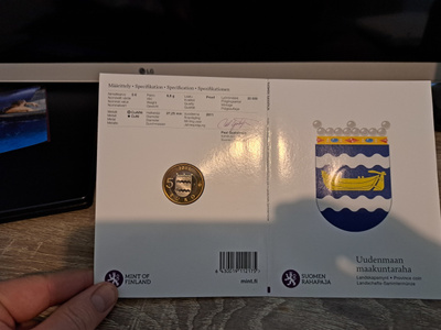 5 Euro Proof Maakuntaraha Uusimaa