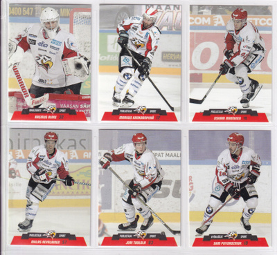 2017-18 Cardset Series 2 Sport Team Set 12 korttia (313-324)
