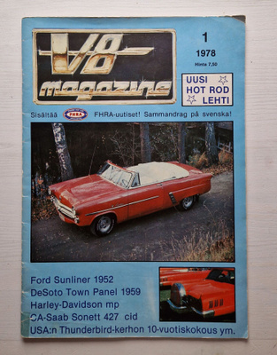 V8 Magazine # 1 / 1978 – ensimmäinen numero!