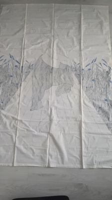 Anneli Airikka-Lammi 1981 verhot, nainen, 148x200