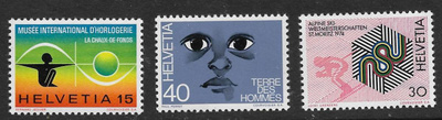 Sveitsi - Vuositapahtumia II 1973 (Mic. 1000-1002) ** sarja