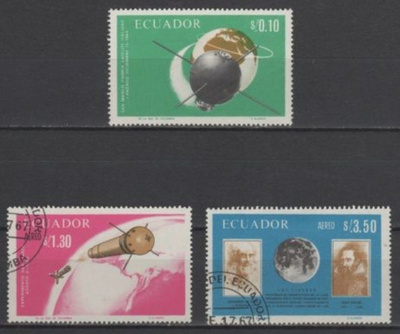 (S0469) ECUADOR, 1966 (Italy in Space Exploration). Used
