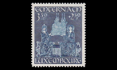 Luxemburg 421 ** Jälleenrakennus 3.50+2.50 Fr (1947)