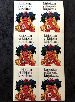 Päivänkakkara tyttö Tarra arkki