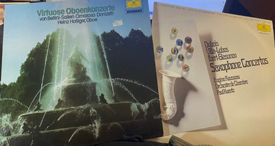 Saksofoni-, oboe- ja klarinettikonsertot DG LP