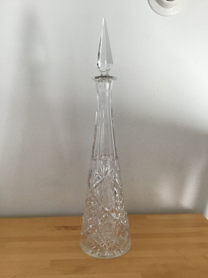 Vintage Viinikarahvi, kristallia