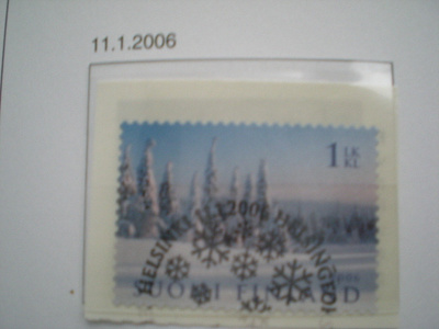 EP-leimattu merkki 1. lk Talvimaisema 2006 - LaPe 1762