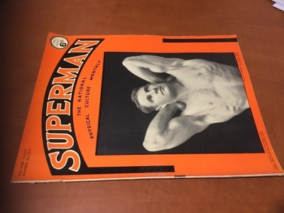 SUPERMAN THE NATIONAL PHYSICAL CULTURE AUGUST 1938 HYVÄ