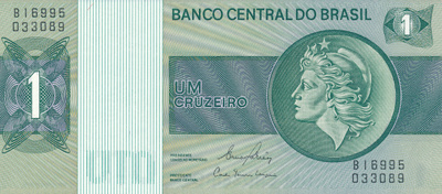 Brazil 1 Cruzeiro ND(1980) P191A #70