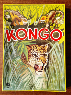 Kongo vintage lautapeli 1960-luvulta.Paletti 2335
