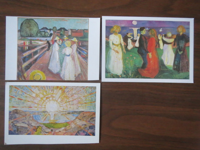 Edvard Munch: kolme taidekorttia