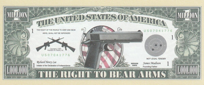 USA 1 MILJ. DOLLARS UNITED THE RIGHT TO BEAR ARMS (K16-S26)