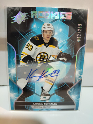 2019-20 SPx - Autographs #89 Karson Kuhlman AU 062/299