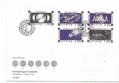 RUOTSI Mi 1461-65 sarja LUETT. 3,50€ FDC 6€