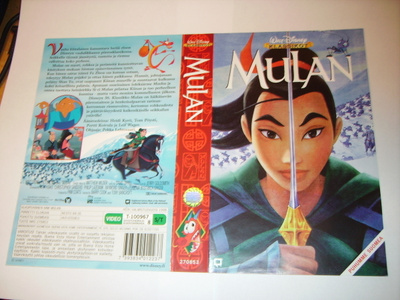 Vhs kansipaperi Fix - MULAN  (Sis.postikulut)