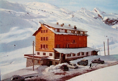 Vuoristo maisema Canfranc Candanchu Postikortti