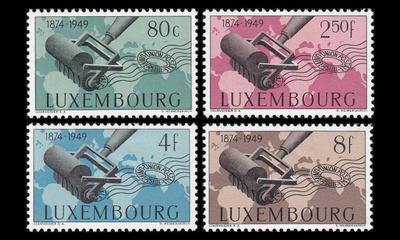 Luxemburg 460-3 * Maailman postiliitto 75v (1949)
