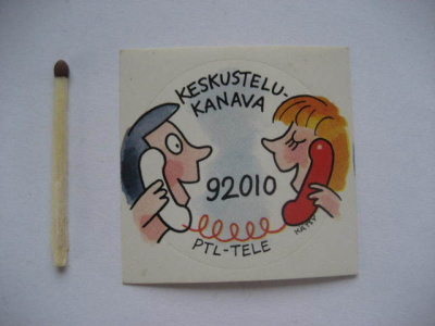 KESKUSTELUKANAVA PTL-TELE KÄTSY VANHA TARRA